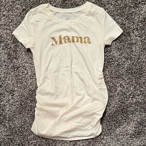 Old Navy Cream 'Mama' Short Sleeve Tee